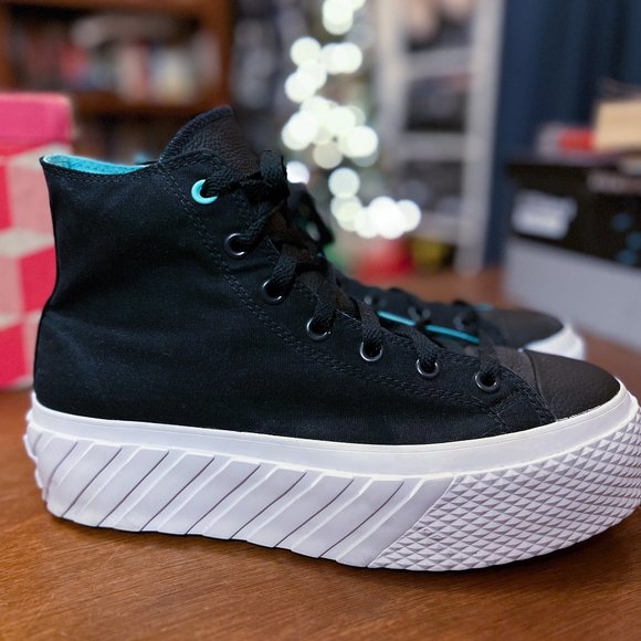 Converse Chuck Lift 2X Platform Surface Fusion Ripple - Picture 1 of 8